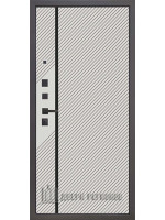 Дверь входная 3K YoDoors-16, цвет velluto oscure ag 710, панель - 3k yodoors-16 цвет velluto bianco ag 701