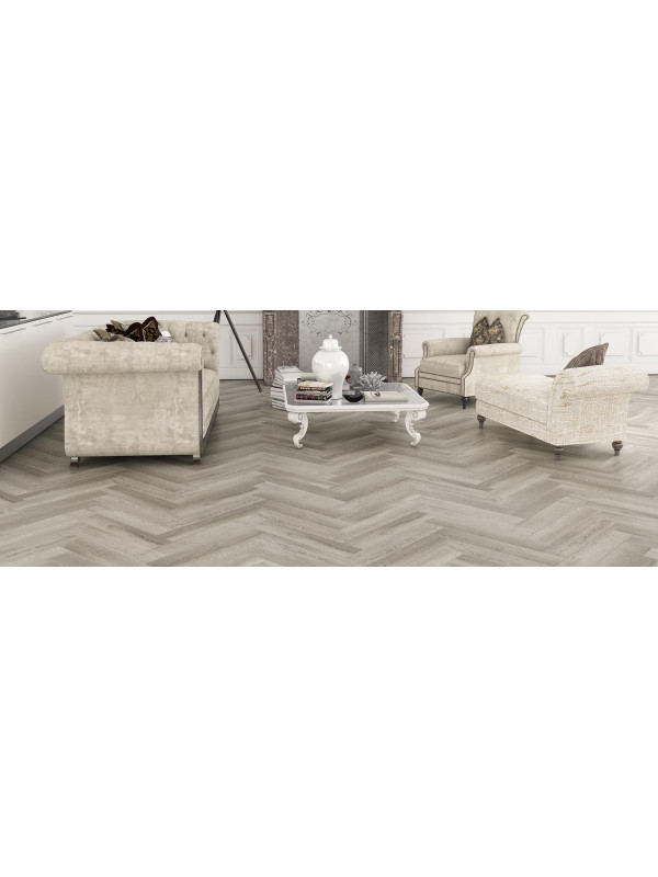 Виниловая плитка Firmfit Herringbone Дуб серый браш