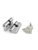 Цилиндровый Fuaro (Фуаро) механизм 100 CA 80 mm (35+10+35) CP хром 3 кл.