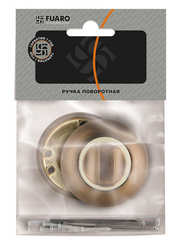 Ручка Fuaro (Фуаро) поворотная BK6.R.RM54 (BK6 RM) AB/GP-7 бронза/золото