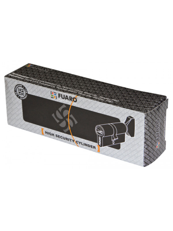 Цилиндровый механизм Fuaro (Фуаро) с вертушкой 100 CM 80 mm (30+10+40) CP хром