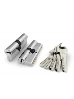 Цилиндровый Fuaro (Фуаро) механизм R600/80 mm-BL (35+10+35) CP хром 5 кл. БЛИСТЕР