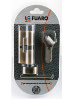 Цилиндровый механизм Fuaro (Фуаро) с вертушкой R602/70 mm-BL (30+10+30) CP хром 5 кл. БЛИСТЕР