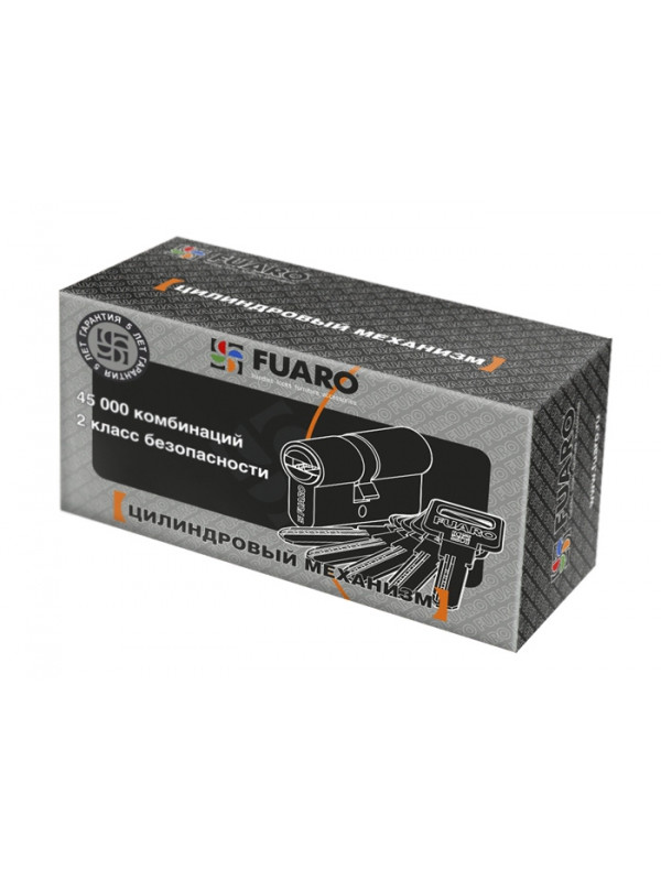 Цилиндровый Fuaro (Фуаро) механизм R600/60 mm (25+10+25) PB латунь 5 кл.