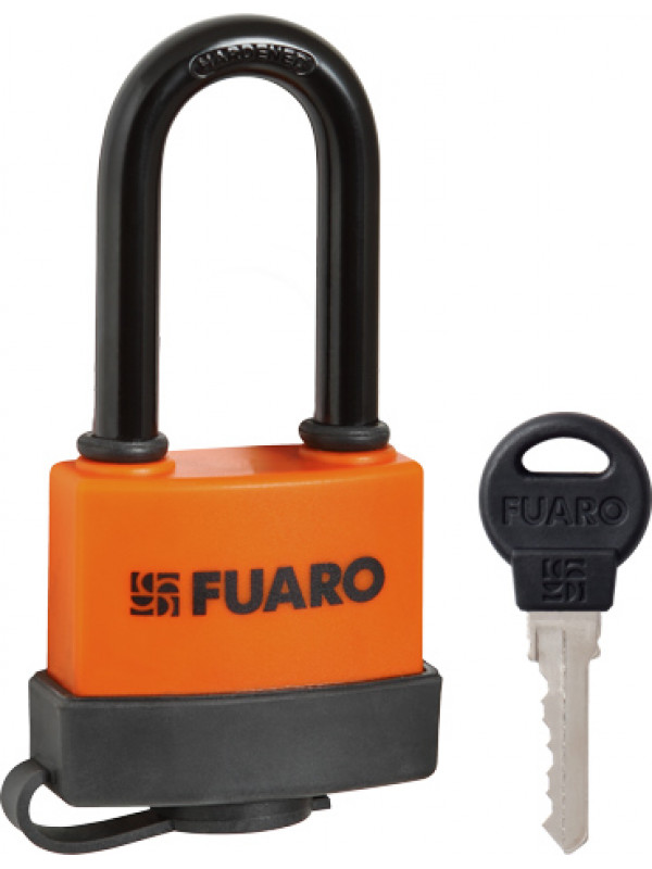 Замок Fuaro (Фуаро) навесной PL-WEATHER-3650 LS 3key (PL-3650 LS) удл. дужка, англ. /блистер