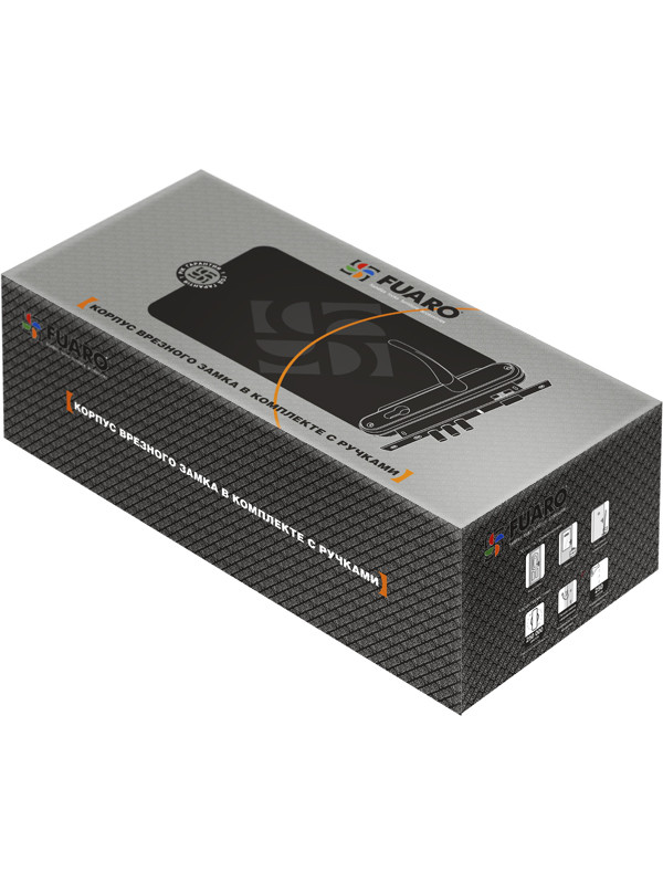 Замок цилиндровый Fuaro (Фуаро) с в комплекте с ручкой LOCKSET.1511W/B (SET F1511W/B) CP хром