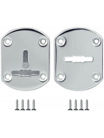 Накладка Fuaro (Фуаро) на сувальдный замок ESC.S-lift+S/OV.set (ESC021) с шторкой CP хром (2шт.)