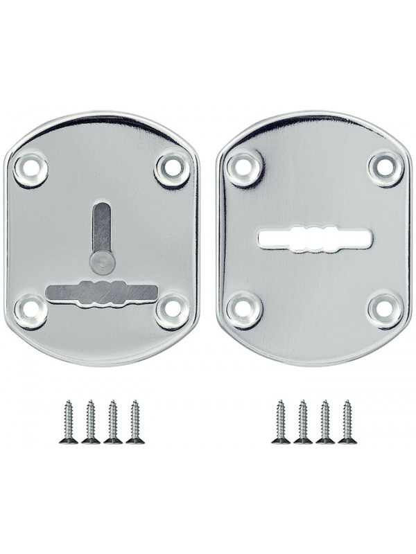 Накладка Fuaro (Фуаро) на сувальдный замок ESC.S-lift+S/OV.set (ESC021) с шторкой CP хром (2шт.)