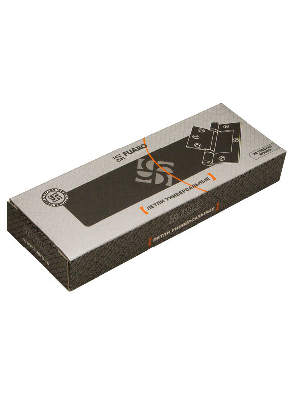 Петля Fuaro (Фуаро) универсальная без врезки IN4300W SB (300-2BB 100x2,5) мат. золото