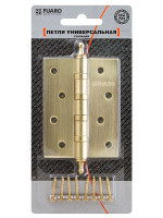 Петля Fuaro (Фуаро) универсальная IN4400UA-BL PB (4BB/A/BL 100x75x2,5) латунь БЛИСТЕР