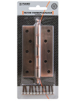 Петля Fuaro (Фуаро) универсальная IN5400UA-BL AB (4BB/A/BL 125x75x2,5) бронза БЛИСТЕР