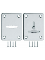 Накладка Fuaro (Фуаро) на сувальдный замок ESC.S-lift+S/K.set (ESC081/082) хром (2шт.)