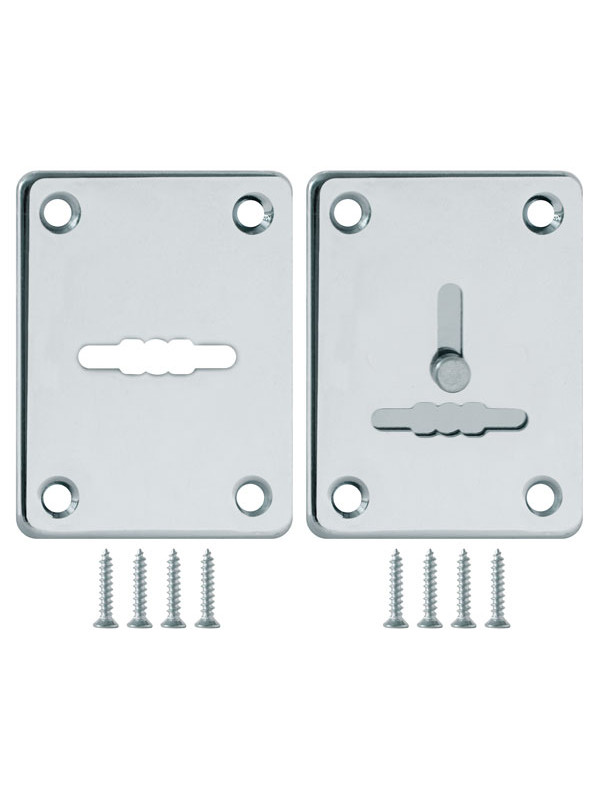 Накладка Fuaro (Фуаро) на сувальдный замок ESC.S-lift+S/K.set (ESC081/082) хром (2шт.)
