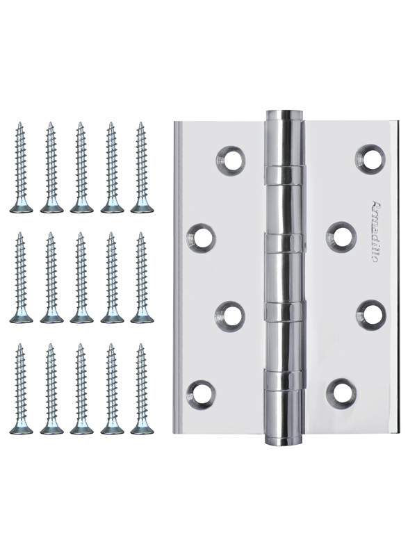 Петля Armadillo (Армадилло) универсальная IN4500UC-BL CP 100x75x3 INOX304 хром БЛИСТЕР