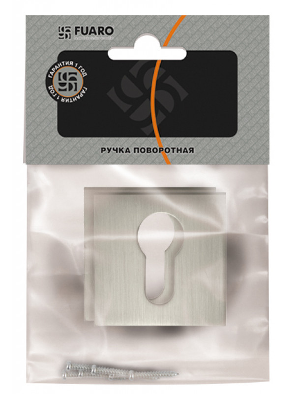 Накладка Fuaro (Фуаро) под цилиндр ET.K.DM51 (ET DM) SN/CP-3 матовый никель/хром