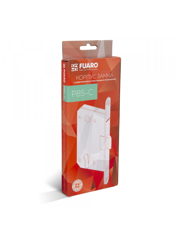 Корпус Fuaro (Фуаро) врезного замка c защёлкой PLASTP85C-50 (P85C-50) GP латунь