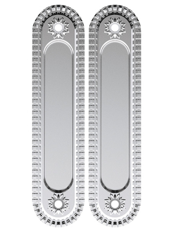 Ручка Armadillo (Армадилло) для раздвижных дверей SH.CL152.010 (SH010/CL) SILVER-925 серебро 925