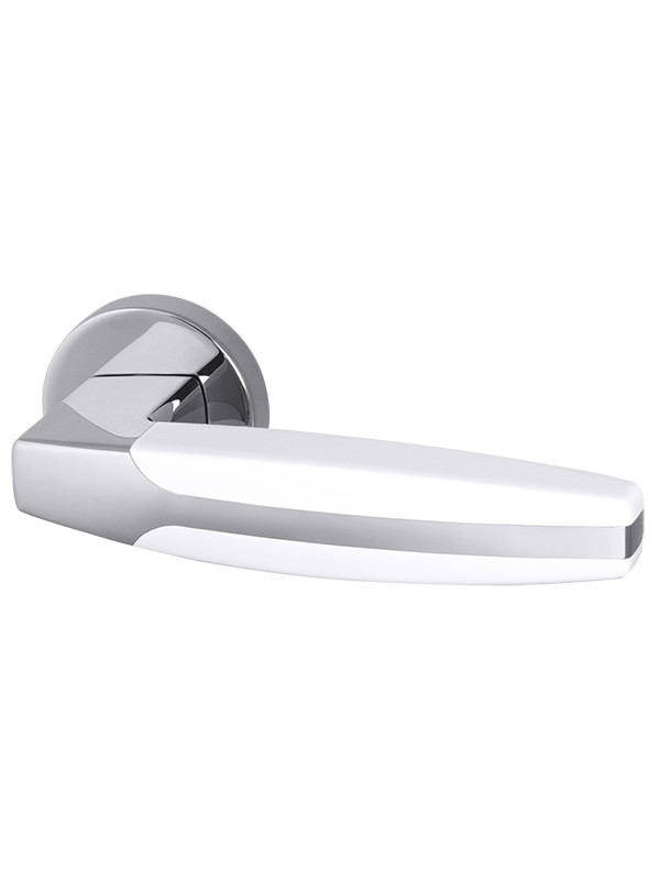 Ручка Armadillo (Армадилло) раздельная R.URB52.ARC (ARC URB2) CP/White-14 хром/белый