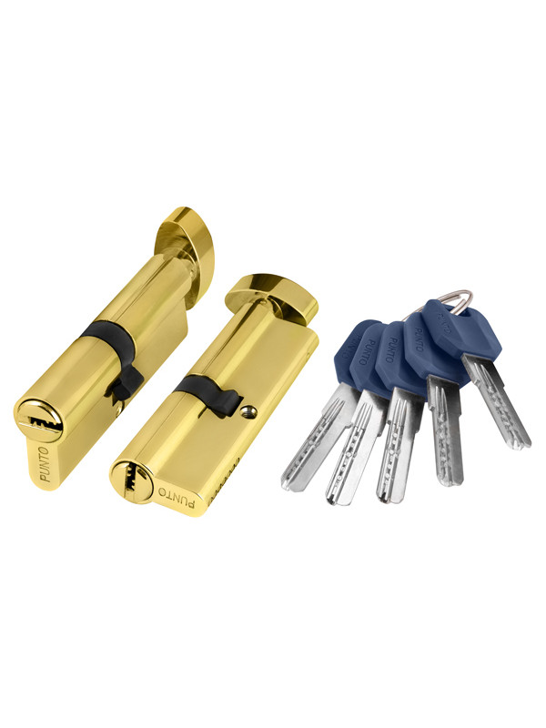 Цилиндровый Punto (Пунто) механизм (Z402/60) Z4002Knob60(25+10+25) с вертушкой PB латунь