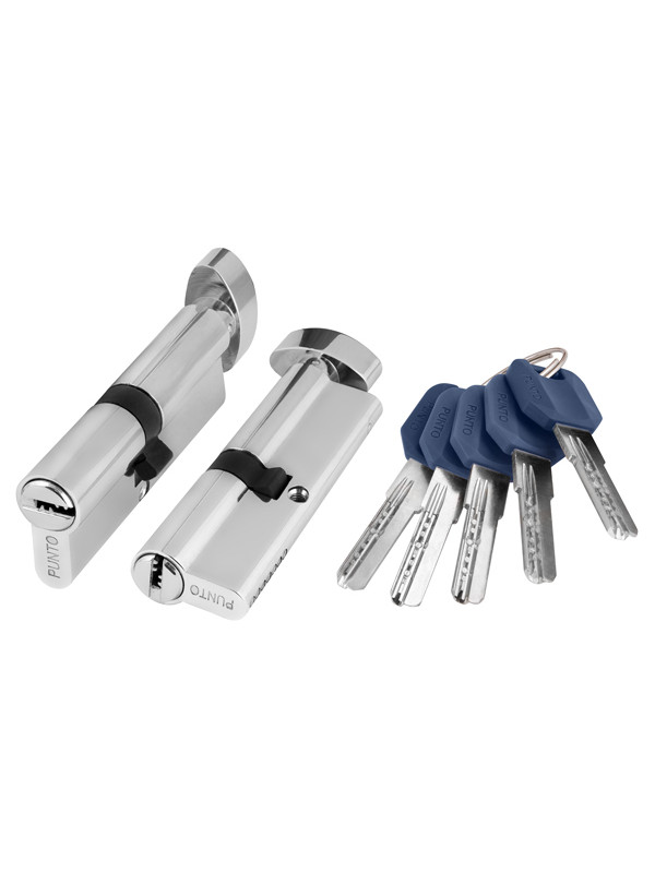 Цилиндровый Punto (Пунто) механизм (Z402/90) Z4002Knob90(40+10+40) с вертушкой CP хром