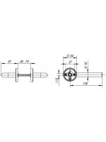 Ручка Fuaro (Фуаро) раздельная R.DSS304-0201/19 (DSS-0201/19) INOX 304