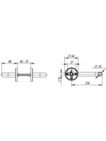 Ручка Fuaro (Фуаро) раздельная R.DSS304-0203/19 (DSS-0203/19) INOX 304