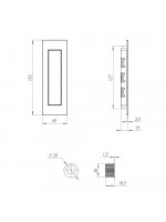 Ручка Armadillo (Армадилло) для раздвижных дверей SH.URB153.010 (SH010 URB) BB-17 коричневая бронза
