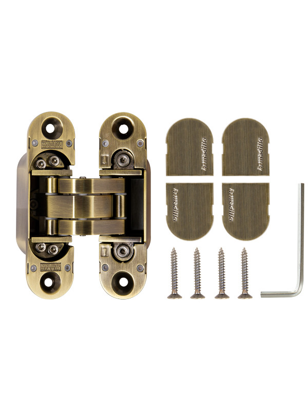 Петля Armadillo (Армадилло) скрытой установки U3D6000 AB (11160UN3D) бронза