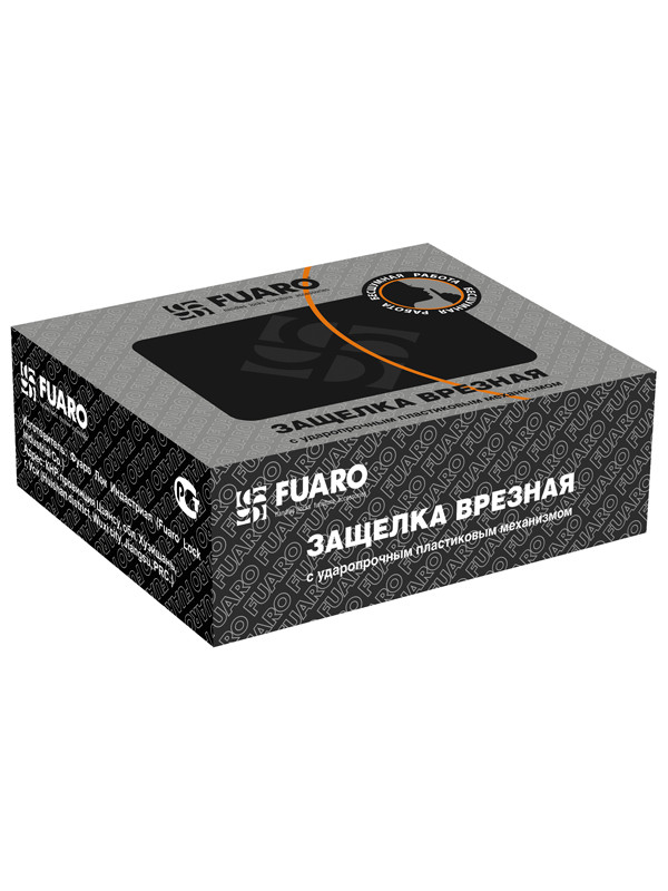 Защелка Fuaro (Фуаро) врезная PLASTIC P22-45-25 GP латунь