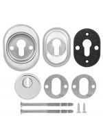 Броненакладка Fuaro (Фуаро) DEF.CRE/OV-set.9726 (DEF 9726) M6x90 врезная с чашкой CP-8 хром
