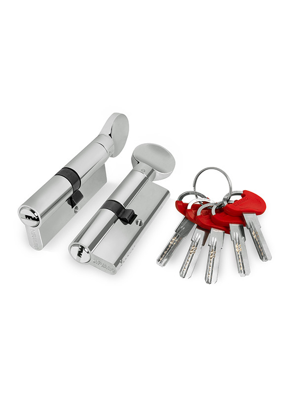 Цилиндровый Fuaro (Фуаро) механизм (D-PRO502/110) D-PRO5002Knob110(55+10+45) CP хром 5Key