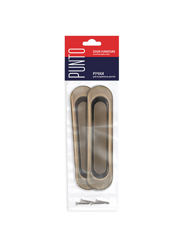 Ручка Punto (Пунто) для раздвижных дверей SH.SL152.010 (Soft LINE SL-010) АВ бронза