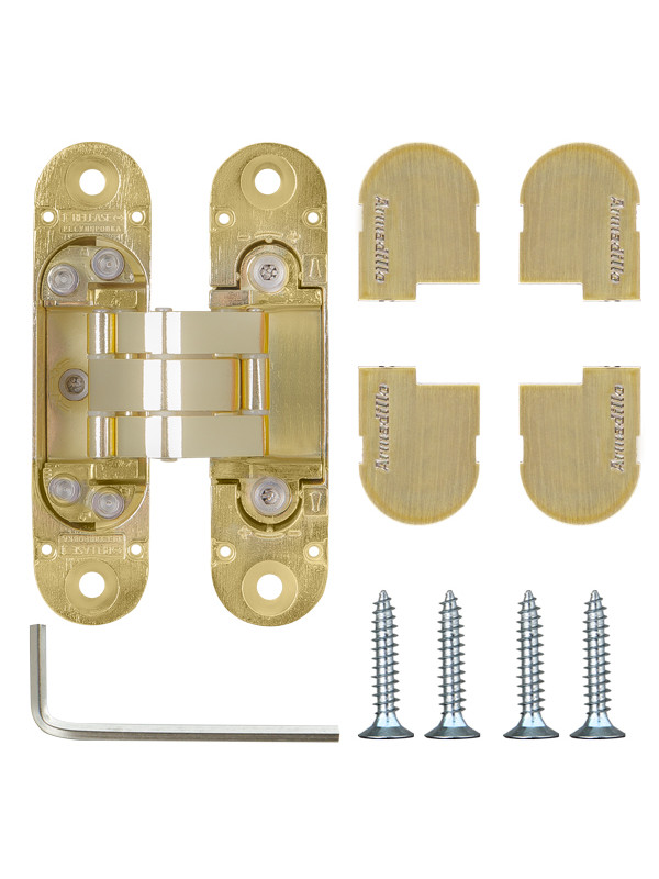 Петля Armadillo (Армадилло) скрытой установки U3D4000 SG (9540UN3D) мат. золото