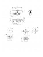 Комплект Armadillo (Армадилло) для раздвижных дверей SLD.Comfort-PRO.SET1.rollers/80