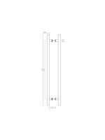 Ручка-скоба Fuaro (Фуаро) PULL.PH25/825.22 INOX 304 (PH-22-25/825-INOX)