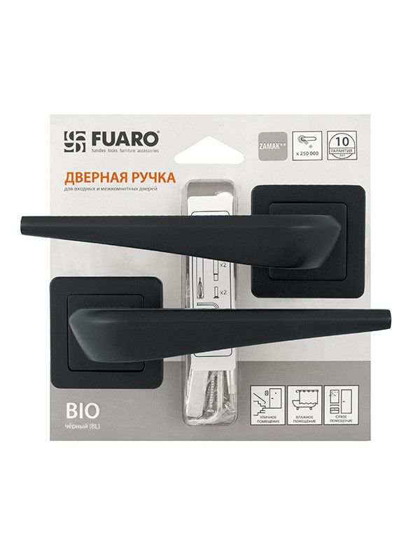 Ручка Fuaro (Фуаро) раздельная BIO XM/HD BL-24 черный