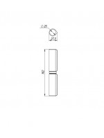 Петля Fuaro (Фуаро) приварная T1/160-25 (d25x160 мм) с подшипником