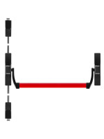 Ручка-штанга Fuaro (Фуаро) нажимная AP.1700C push-bar (ANTI-PANIC 1700С) с тягами для двухстворчатых дверей