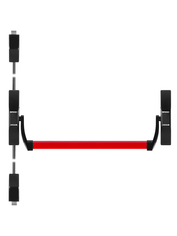 Ручка-штанга Fuaro (Фуаро) нажимная AP.1700C push-bar (ANTI-PANIC 1700С) с тягами для двухстворчатых дверей