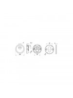 Накладка Punto (Пунто) DEF.SH-al/R-EXT.5513 (A5513) тех упаковка, винт M5x90 SN матовый никель