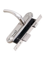 Замок Punto (Пунто) цилиндровый в комплекте с ручкой LOCKSET16.CRONA.4070-1 (KIT P16 4070 CRONA) SN мат.никель