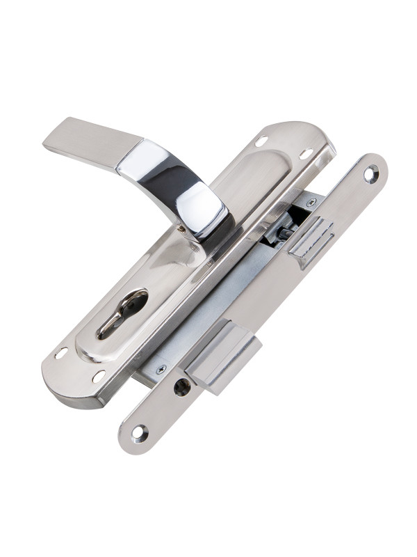 Корпус замка Punto (Пунто) с ручкой LOCKSET25.ORION.5558-1 (KIT P25 5558 ORION) SN/CP мат.никель/хром