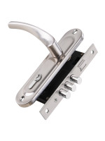 Замок Punto (Пунто) цилиндровый в комплекте с ручкой LOCKSET15.CRONA.4061-3 (KIT P15 4061/3 CRONA) SN мат.никель