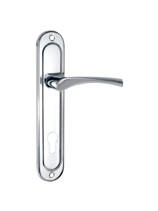 Ручка Punto (Пунто) на планке HANDLE90.CRONA.18-85 (P90 8518 CRONA) СP хром