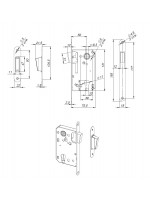 Корпус Fuaro (Фуаро) замка MAGN5300-M-C (5300-M-C) CP хром
