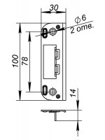 Ответная Fuaro (Фуаро) планка 045 ZN (цинк)