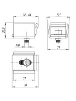 Регулятор Fuaro (Фуаро) прижима защёлки (31х32-45 мм), сталь
