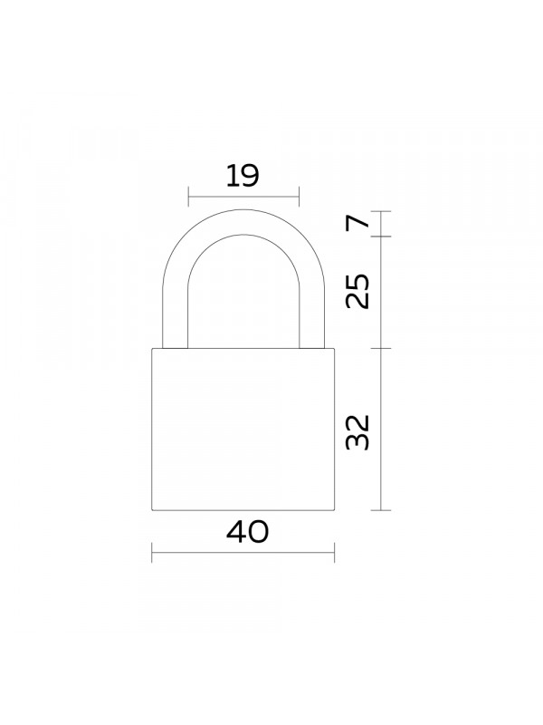 Замок Fuaro (Фуаро) навесной PL-WEATHER-1540 Black 4 fin key ( PL-15-40) диск. /блистер