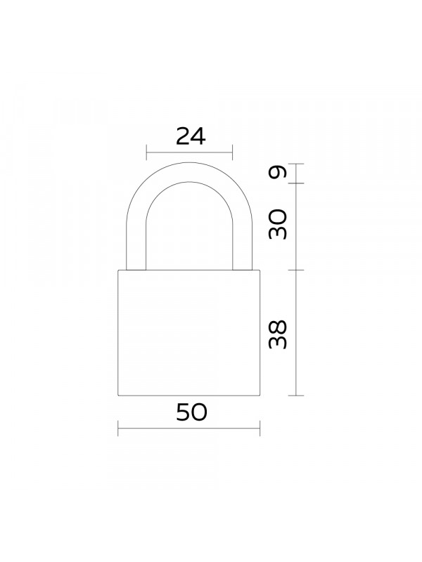 Замок Fuaro (Фуаро) навесной PL-WEATHER-1550 Nickel 4 fin key ( PL-15-50) диск. /блистер