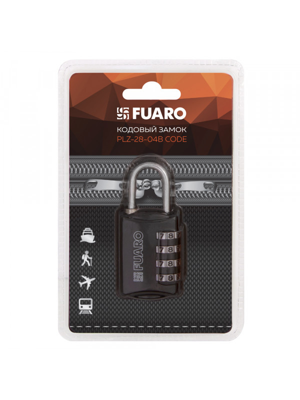 Замок Fuaro (Фуаро) кодовый PLZ-TRAVEL-2804B CODE (PLZ-28-04B) /блистер